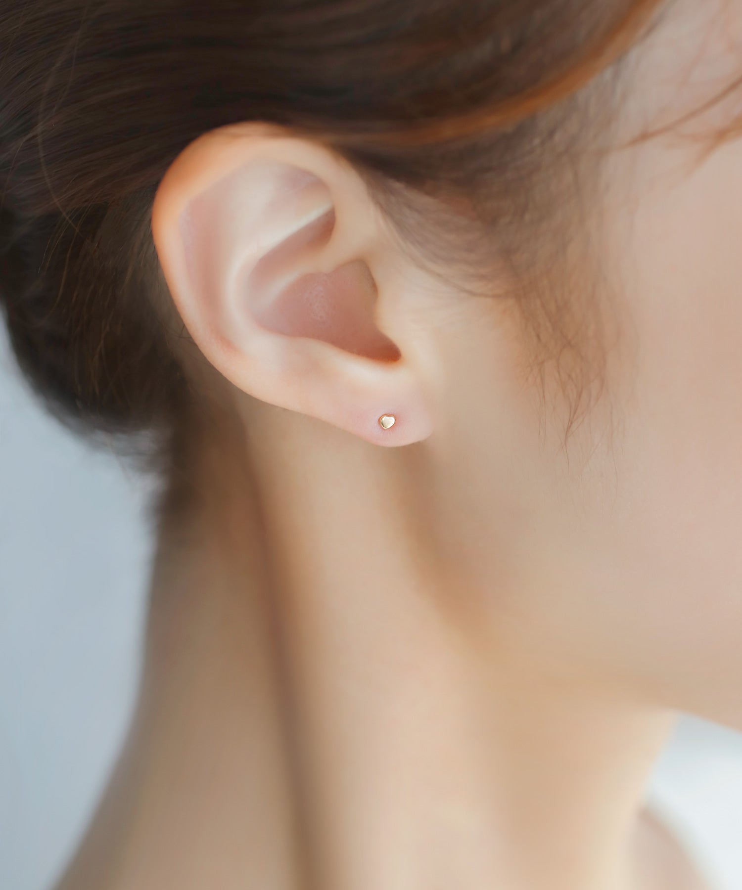 ANEMONE】ミニハートピアス[K10]｜アネモネ・シエナロゼ・ミミサン