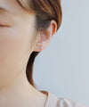 ニュアンスハートラインピアス[K10]