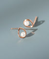 パール×ドロップラインピアス[K10]