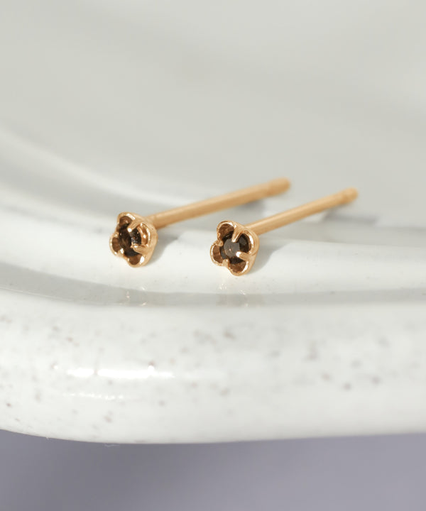 天然石ピアス[K10]