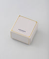 [Gift box included] Single diamond wave ring [K10]