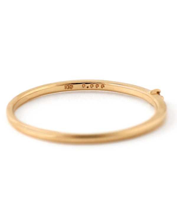 [Gift box included] Single diamond ring [K10]