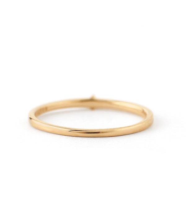 [Gift box included] Single diamond pinky ring [K10]