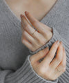 [Gift box included] Craft-style ring [K10]