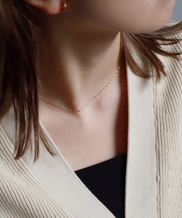 Eclair Chain Necklace [K10][Basic]