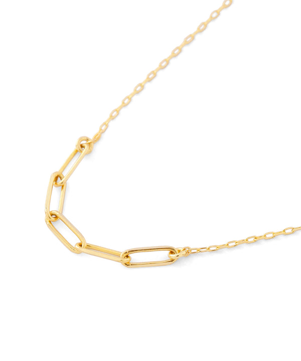 ミックスチェーンネックレス[K10][Basic]