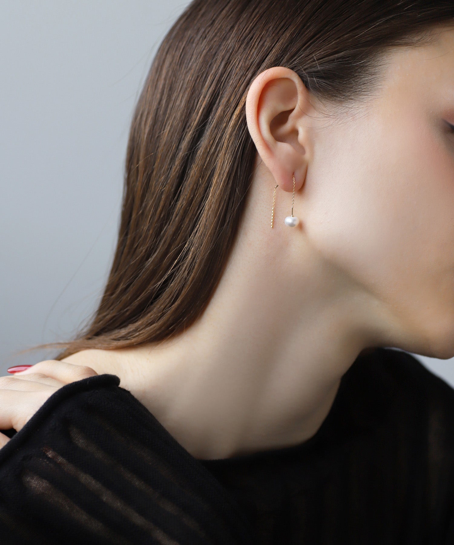 k10アメリカンピアス JUPITER ピアス 「K10」バーデザインアメリカンピアス