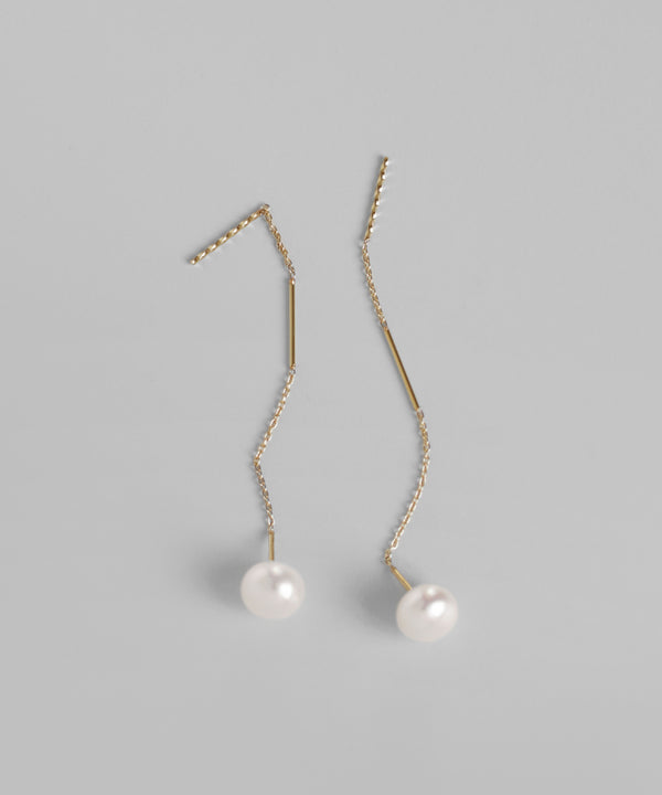 mimi33】淡水パールアメリカンピアス[K10][Basic]｜アネモネ