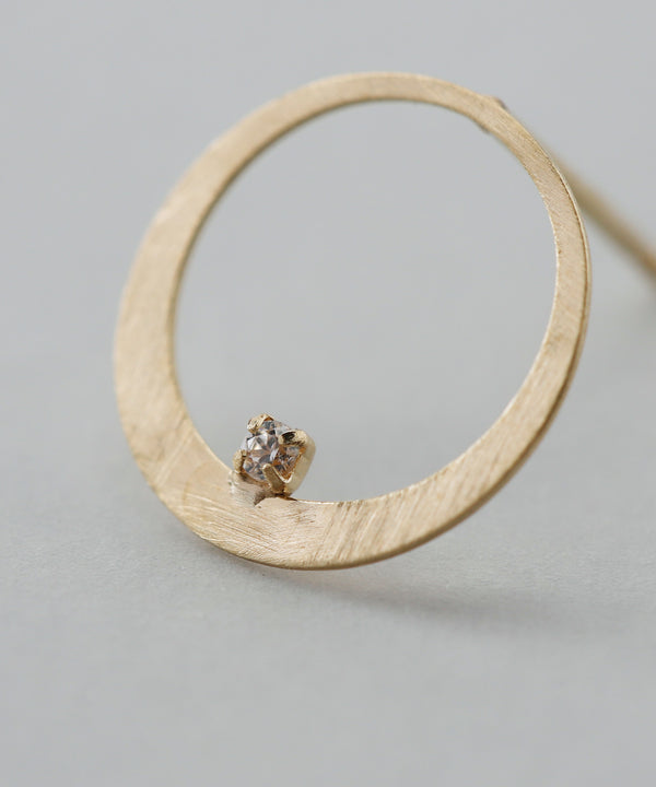 Circle Bijou Earrings [K10][Basic]