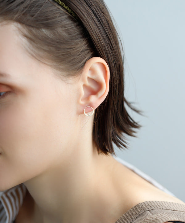 Circle Bijou Earrings [K10][Basic]