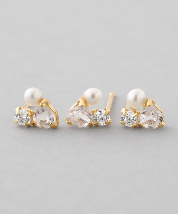 Natural stone earrings [K10][Basic]