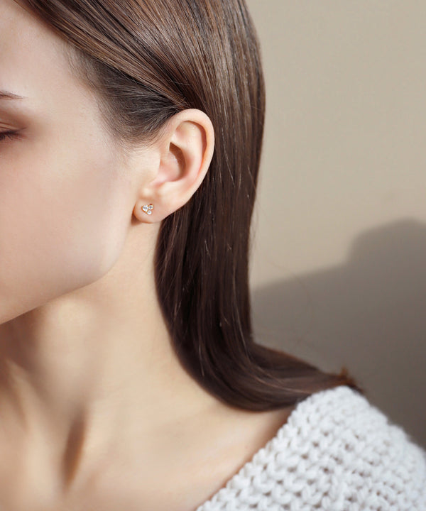 Natural stone earrings [K10][Basic]