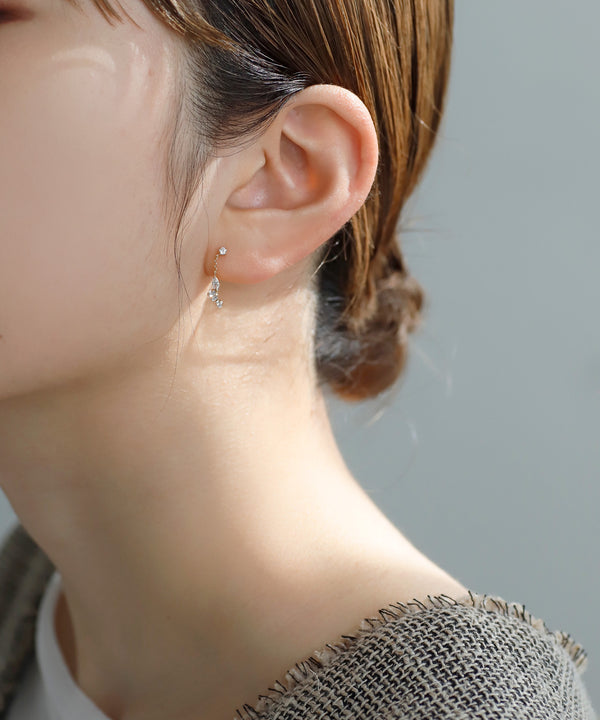 ビジュースイングピアス[K10][Basic]