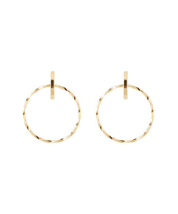 Twist Circle Earrings [Basic] [K10]