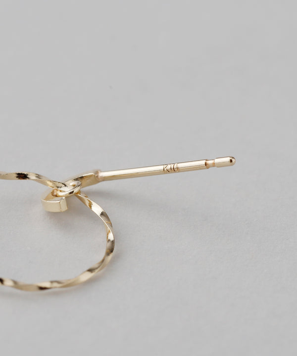Twist Circle Earrings [Basic] [K10]