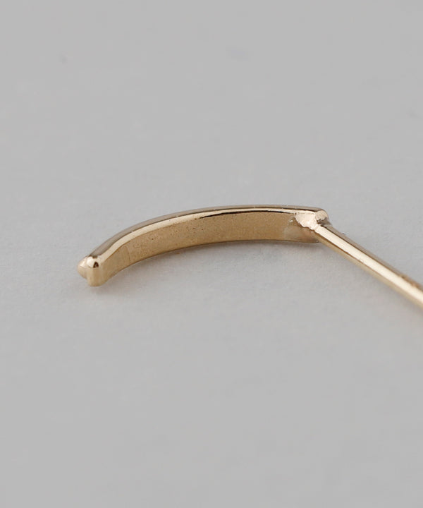 [SANPO ONLINE Exclusive] Milgrain Curl Earrings [Basic] [K10]