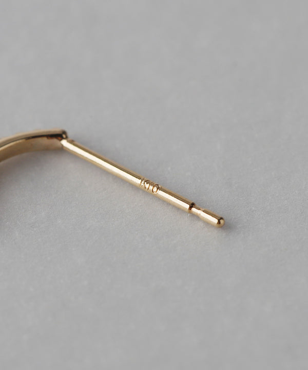 [SANPO ONLINE Exclusive] Milgrain Curl Earrings [Basic] [K10]