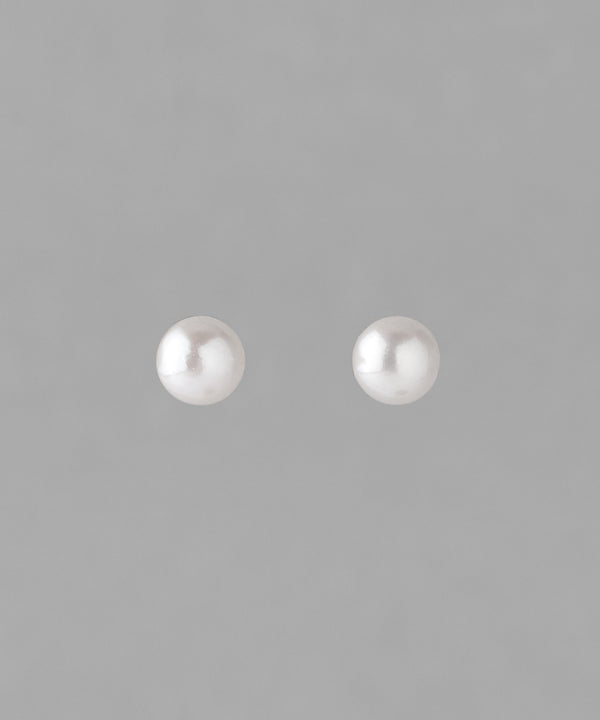 Single freshwater pearl earrings [K10][Basic]