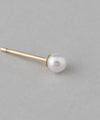 Single freshwater pearl earrings [K10][Basic]