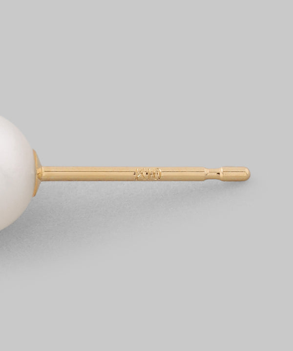 Freshwater pearl earrings [K10][Basic]