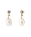 Freshwater pearl earrings [K10][Basic]