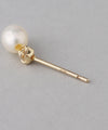 Freshwater pearl earrings [K10][Basic]