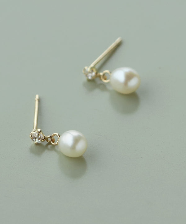 mimi33】淡水パールピアス[K10][Basic]｜SANPO ONLINE(サンポーオンライン)