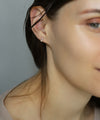 Circle stone earrings [K10][Basic]