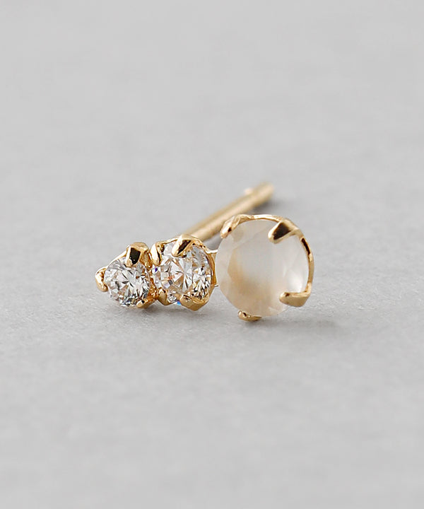 3-bead earrings [K10][Basic]