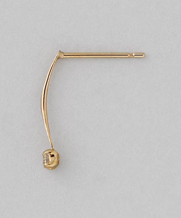 カーブビジューピアス[K10][Basic]
