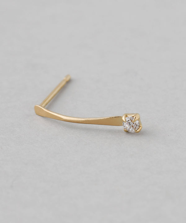 カーブビジューピアス[K10][Basic]