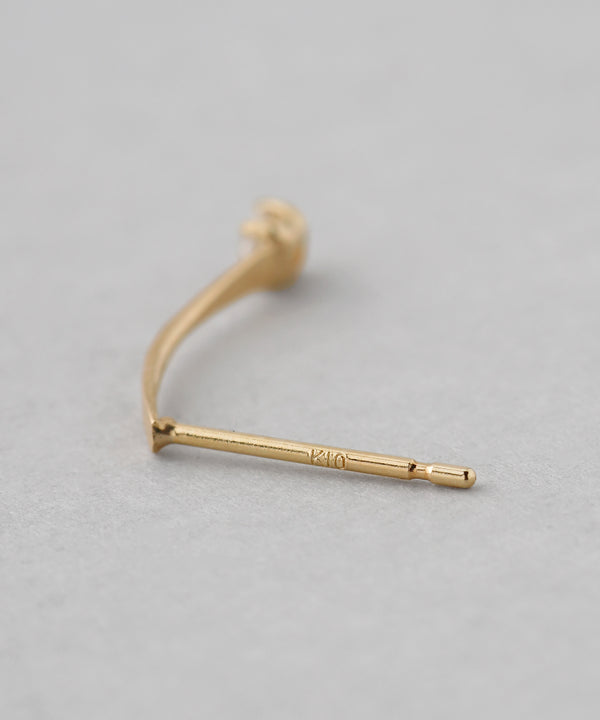 カーブビジューピアス[K10][Basic]