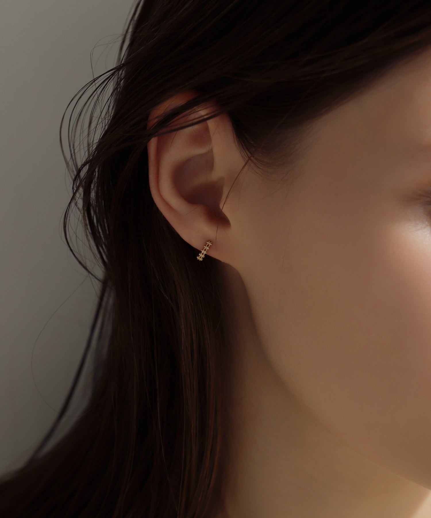 mimi33】【SANPO ONLINE限定】フラワーレースピアス[K10][Basic