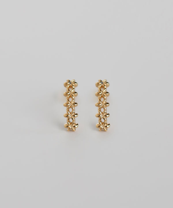 mimi33】【SANPO ONLINE限定】フラワーレースピアス[K10][Basic