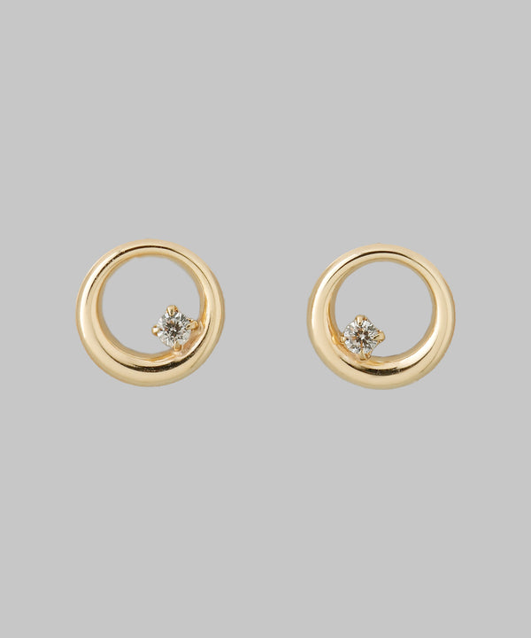 サークルビジューピアス[K10][Basic]