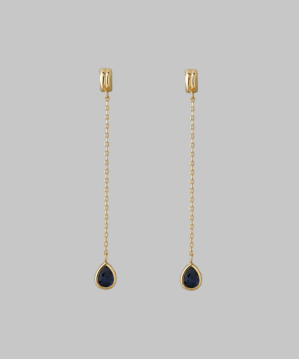 Gemstone Drop Earrings [K10][Basic]