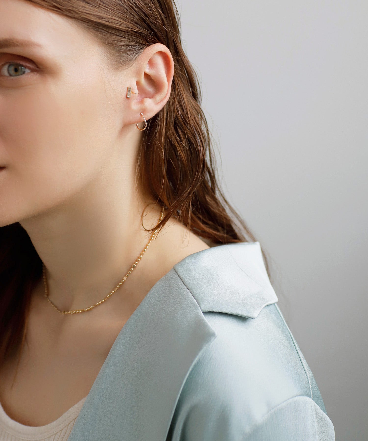 mimi33】ウェーブフープピアス[K10][Basic]｜SANPO ONLINE