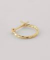 [SANPO ONLINE Exclusive] Twisted Hoop Earrings [K10][Basic]