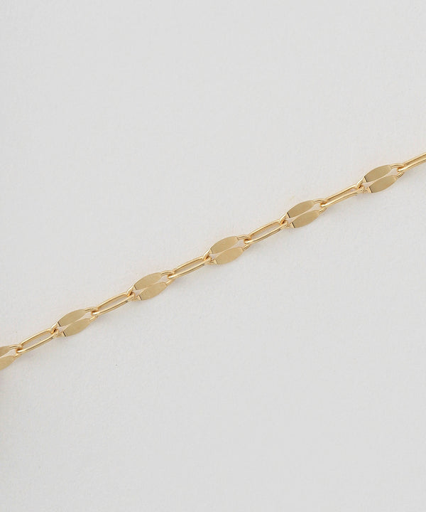 Eclair Chain Back Catch Earrings [K10][Basic]