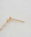 Eclair Chain Back Catch Earrings [K10][Basic]