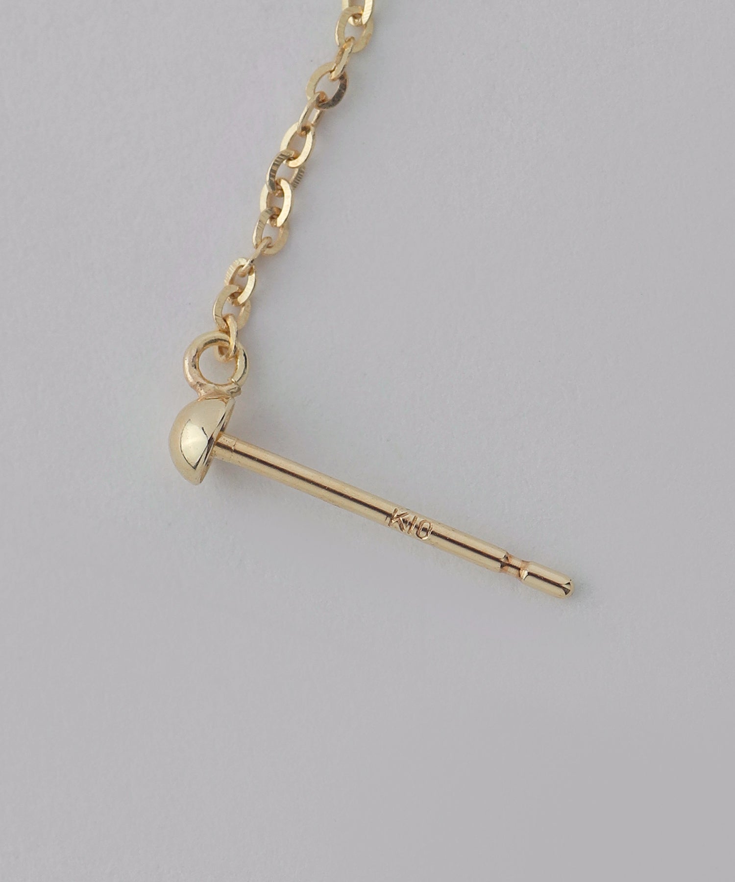 mimi33】チェーンバックキャッチピアス[K10][Basic]｜SANPO ONLINE