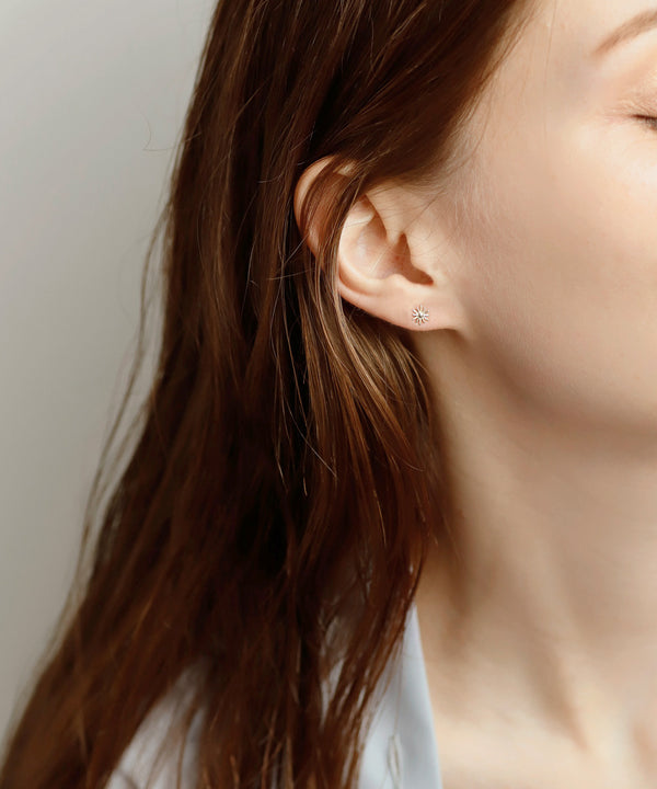 Flower earrings [K10][Basic]