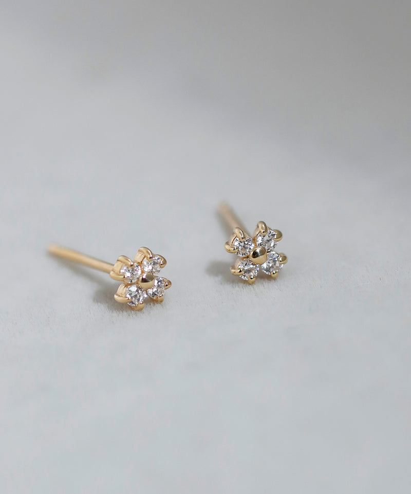 クローバーピアス[K10][Basic]