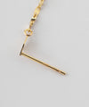 Combination Chain Back Catch Earrings [K10][Basic]