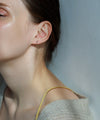 Combination Chain Back Catch Earrings [K10][Basic]