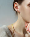 Combination Chain Back Catch Earrings [K10][Basic]