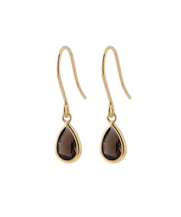 天然石×ドロップフックピアス[K10][Basic]