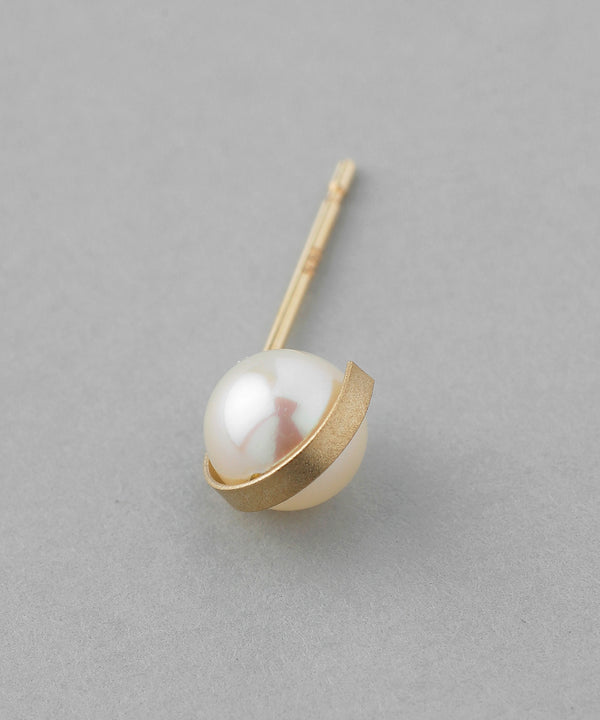 パールラップピアス[K10][Basic]