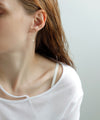 Pearl chain earrings [K10][Basic]