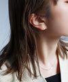Square plate earrings [K10][Basic]